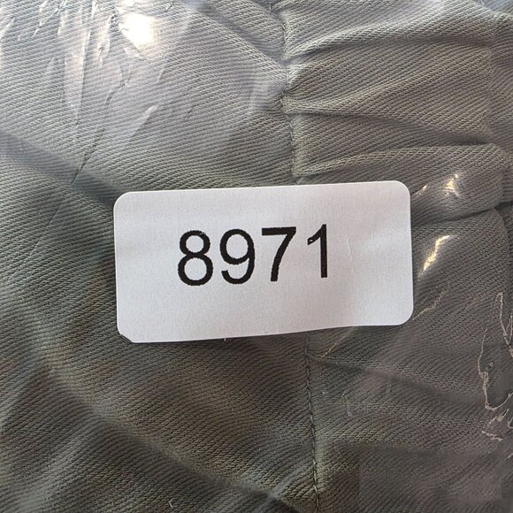 Womens Mono B Olive Green Utility Jumpsuit Button Up Front Short Sleeves Size M - Picture 11 of 11